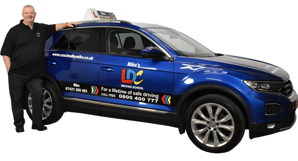 Mike Dewar's driving school car